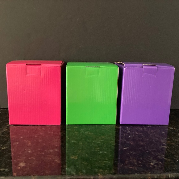 Brightease Set of 3 Mini Lanterns/Pink/Green/Purple/NEW IN INDIVIDUAL BOXES!!! - Picture 2 of 5